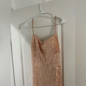 Rose gold dress
